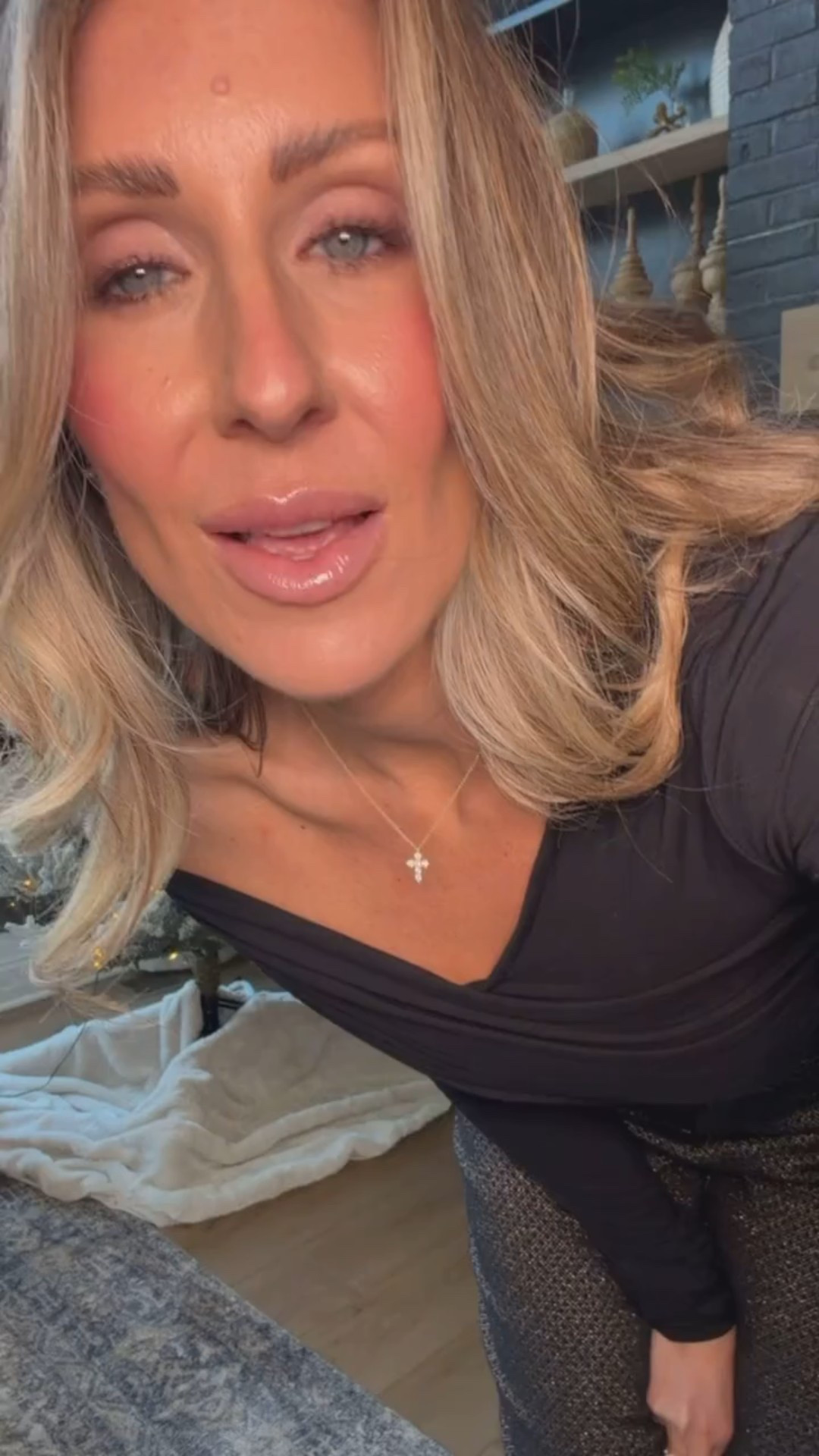 Work pants, holiday party outfit, metallic pants, off the shoulder top, themominstyle

#LTKSeasonal #LTKootd #LTKmomlife