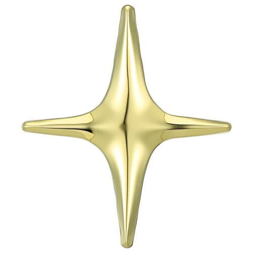 LXUEJIE Gold Star Brooch Pin for Women Men, Minimalist Star Brooch, Stainless Steel Fashion Simple Brooches Lapel Pins Unique Hat Bag Dress Accessories, Christmas Festival Birthday Party Gift | Amazon (US)