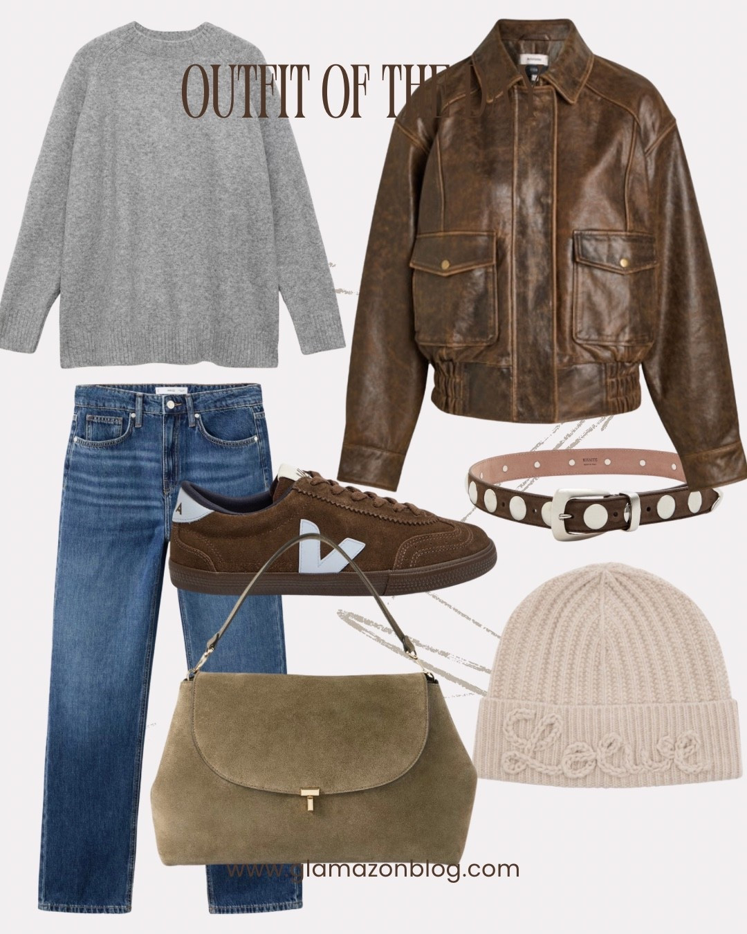 Leather jacket, straight jeans, suede trainers, grey jumper, Loewe beanie 

#LTKstyletip #LTKwinter #LTKeurope