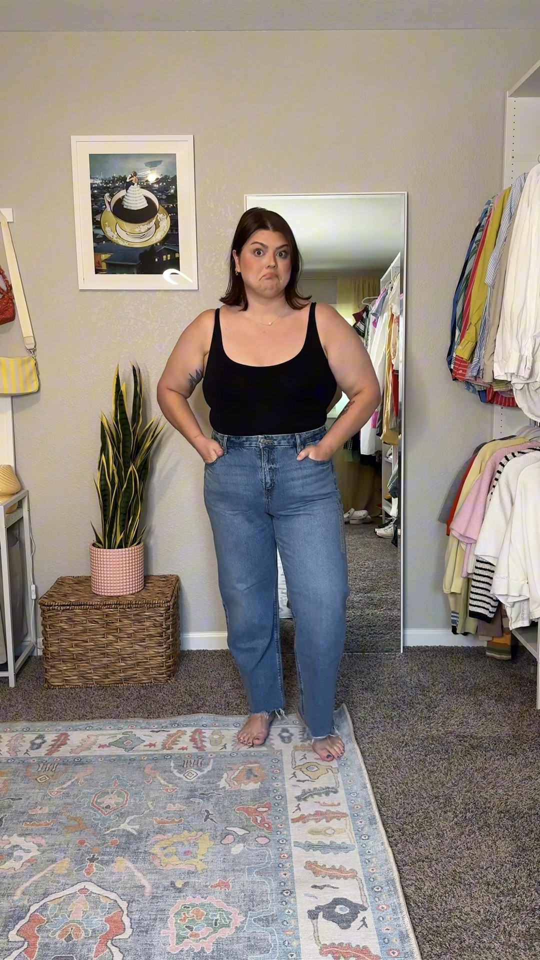 The American eagle stovepipe jeans are IT for the curvy girls (I'm in a 14)

#LTKMidsize #LTKPlusSize