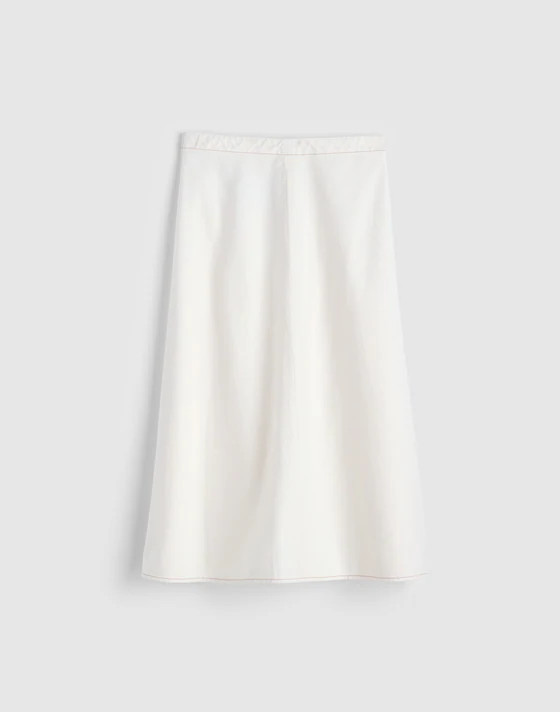Airy Denim Slip Midi Skirt | Madewell