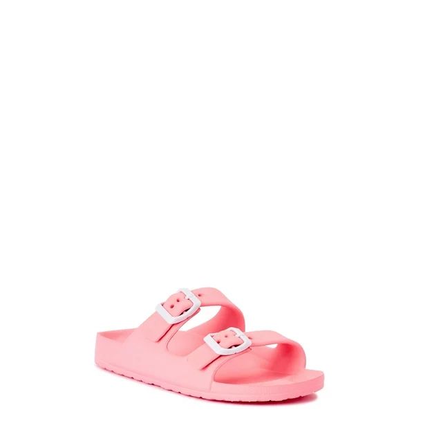 Wonder Nation Girls EVA Footbed Beach Sandals | Walmart (US)