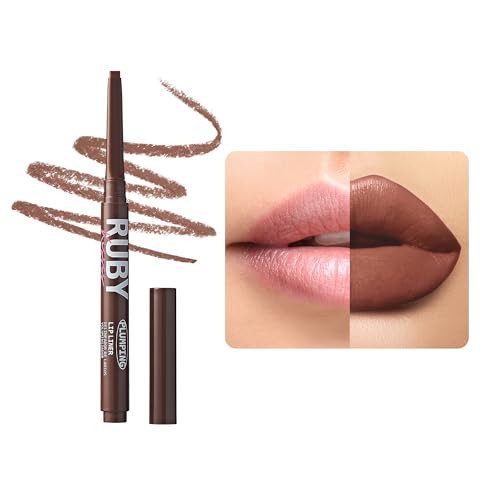 Ruby Kisses Plumping Effect Lip Liner, Semi Matte, Smudge Proof, High Pigment, Medium to Full Coverage Makeup, Precise Tip, Bold Color Lip Plumper | Amazon (US)