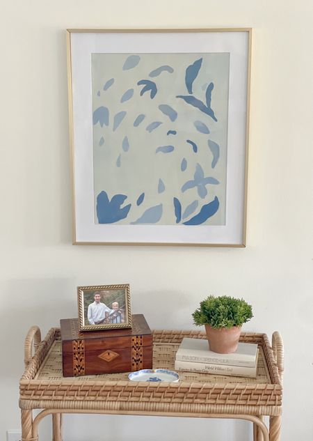 Custom framed art. Blue and white home decor. Custom painting. Mini framed art. 

#LTKhome