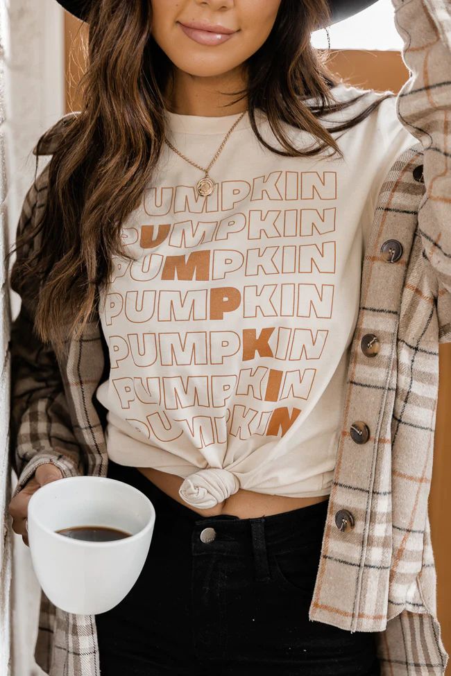 Pumpkin Multi Cream Graphic Tee | The Pink Lily Boutique