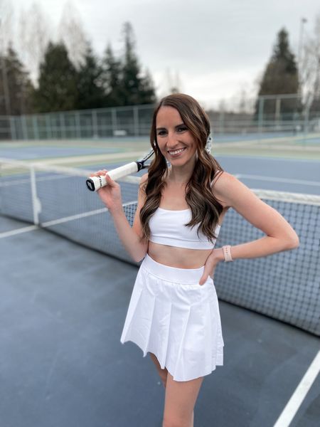 ready to hit the courts this spring in this cutie tennis outfit from fabletics! [gifted] #FableticsPartner // pleated skirt with built in skort + low impact sports bra - wearing xs in both fits tts

#LTKfit #LTKsalealert #LTKFind