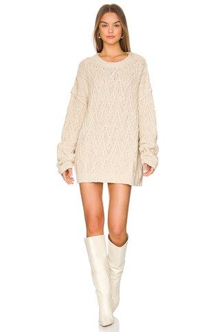 Free People Isla Cable Tunic in Tea from Revolve.com | Revolve Clothing (Global)