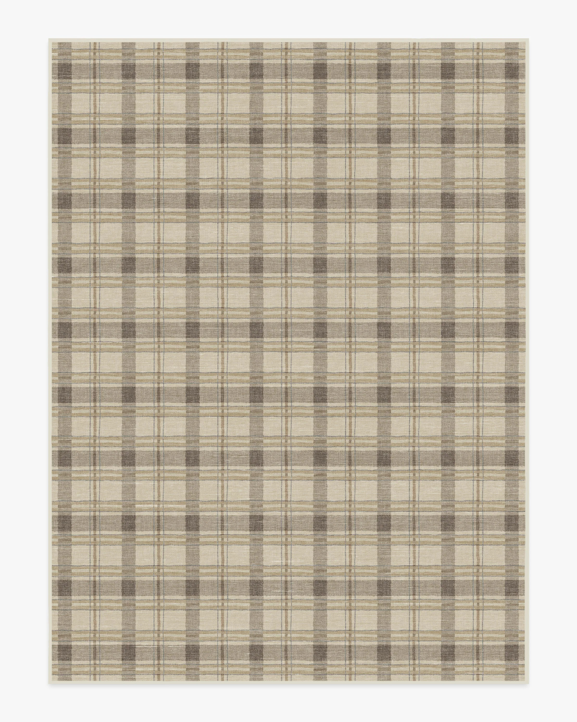 Piper Plaid Neutral Flatwoven Rug | Ruggable