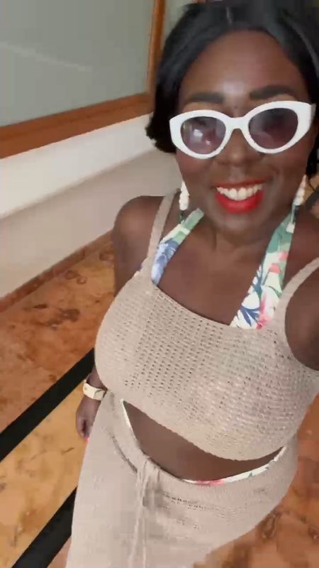 Mexico Resort Wear!! Bare Necessities bikini with Amazon knitted two piece skirt set and Target sunglasses

#LTKtravel #LTKswim #LTKstyletip
