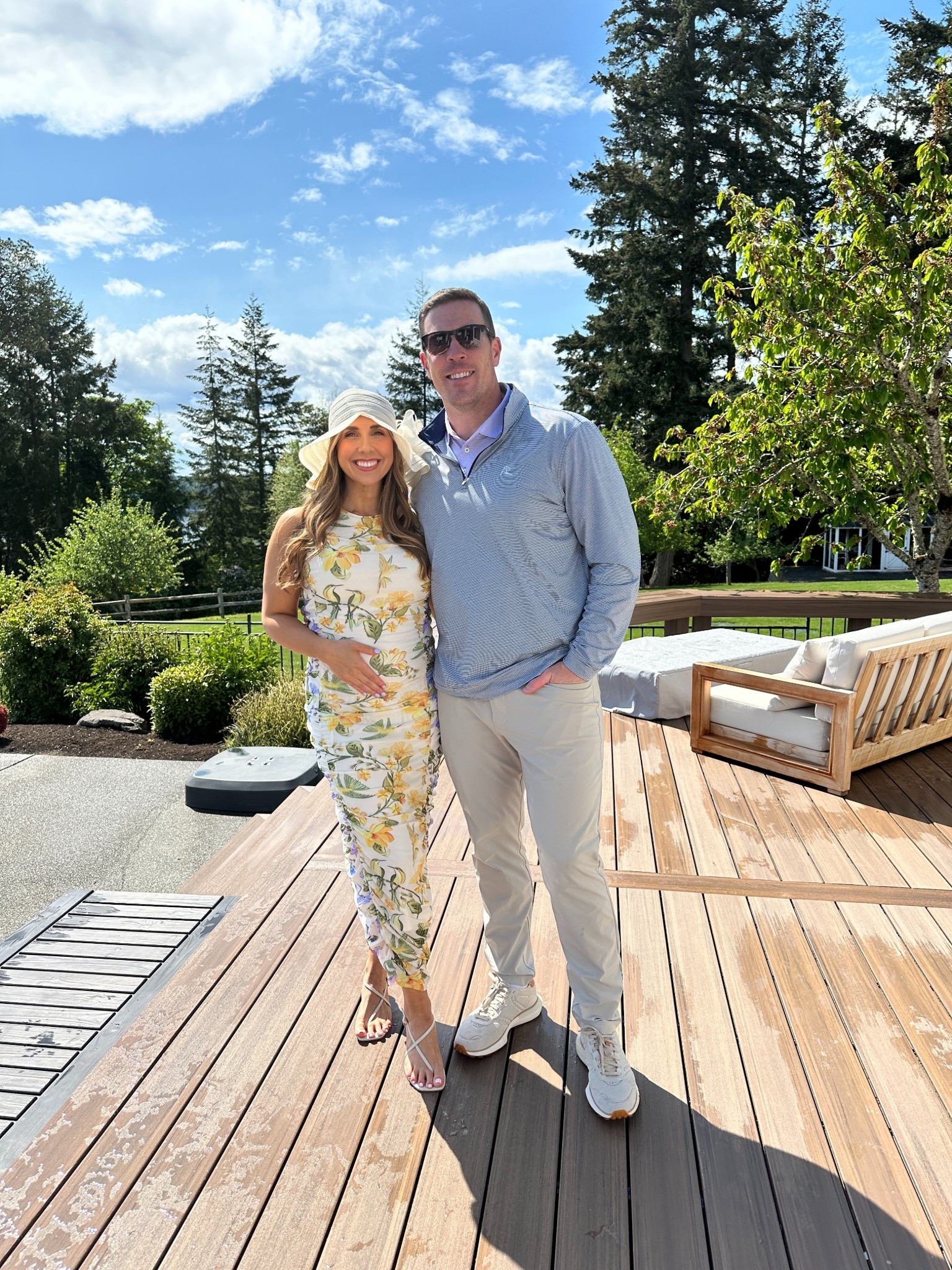 Obsessed with this dress I wore for a Kentucky Derby Party our friends hosted 🐎  it was so comfortable & also stretches to fit the bump. Would make a great wedding guest dress or even baby shower dress! 

I sized up to a medium ~ 5’ 5” for height reference. 

Spring Dress | Summer Dress | Bump Friendly Dress | Baby Shower | Pregnancy Style | Wedding Guest Dress 

#LTKWedding #LTKParties #LTKBump