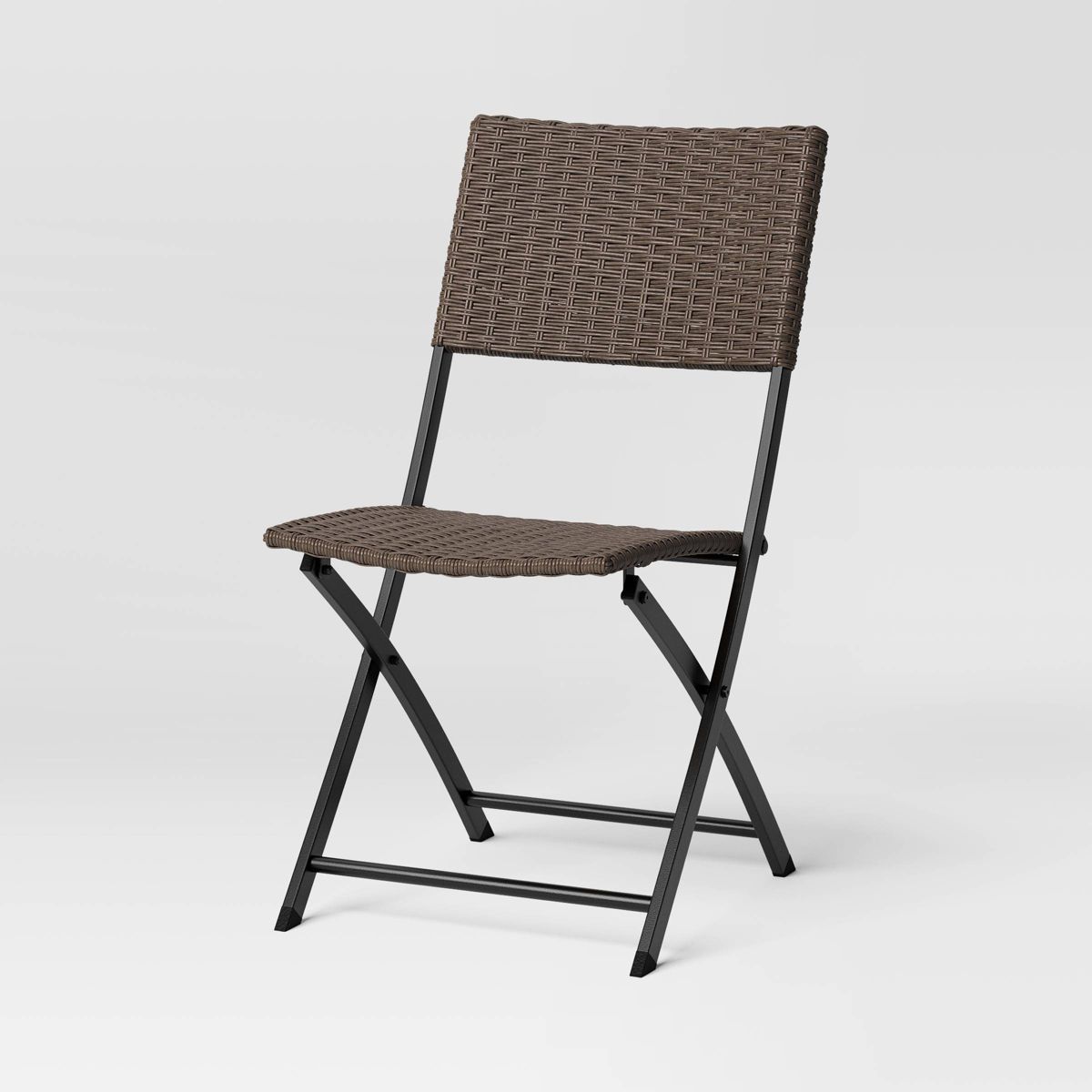 Wicker Outdoor Portable Folding Chair Light Brown - Room Essentials™ | Target