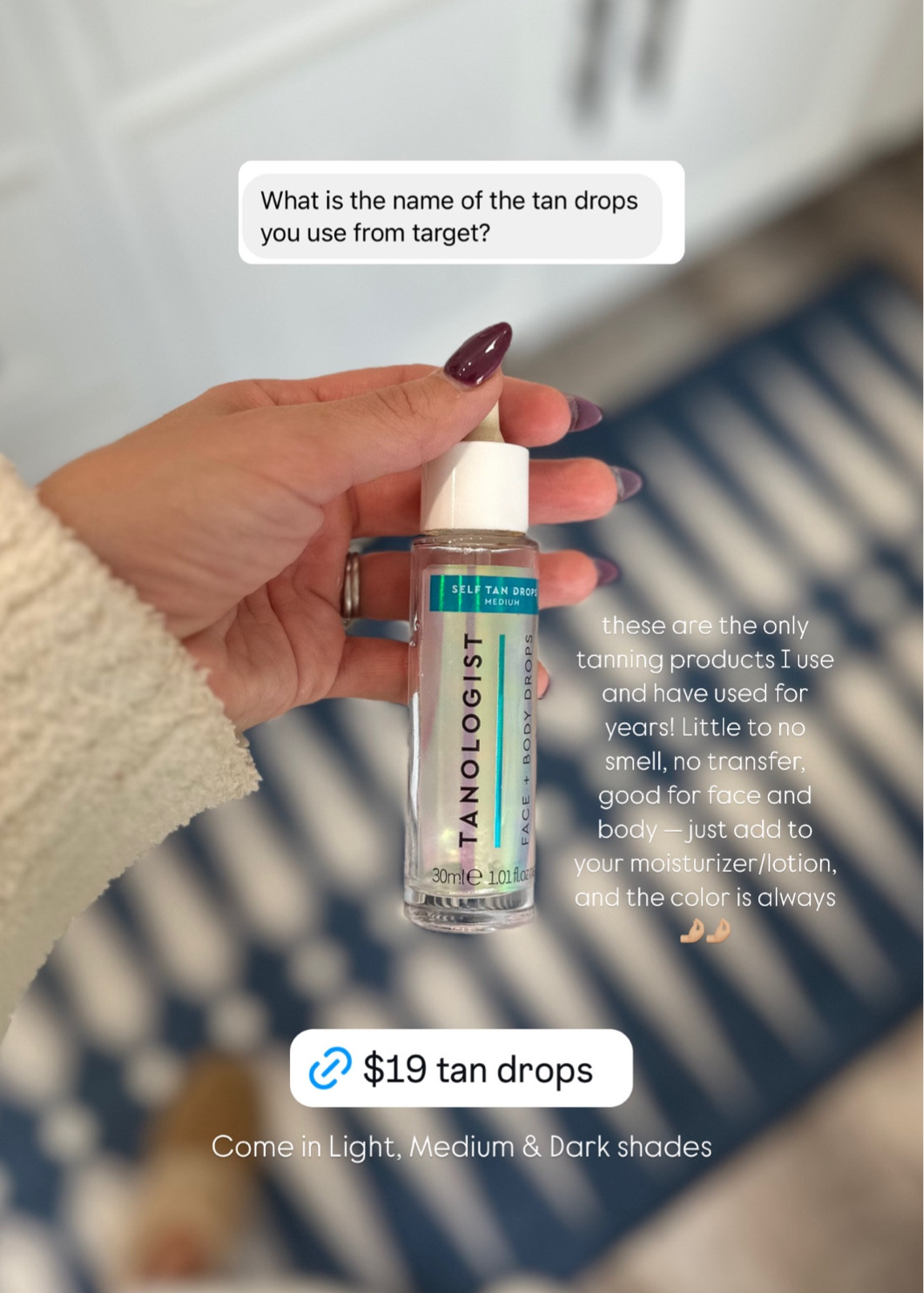 Target tan drops / my tan routine 

#LTKBeauty #LTKGiftGuide #LTKFindsUnder50