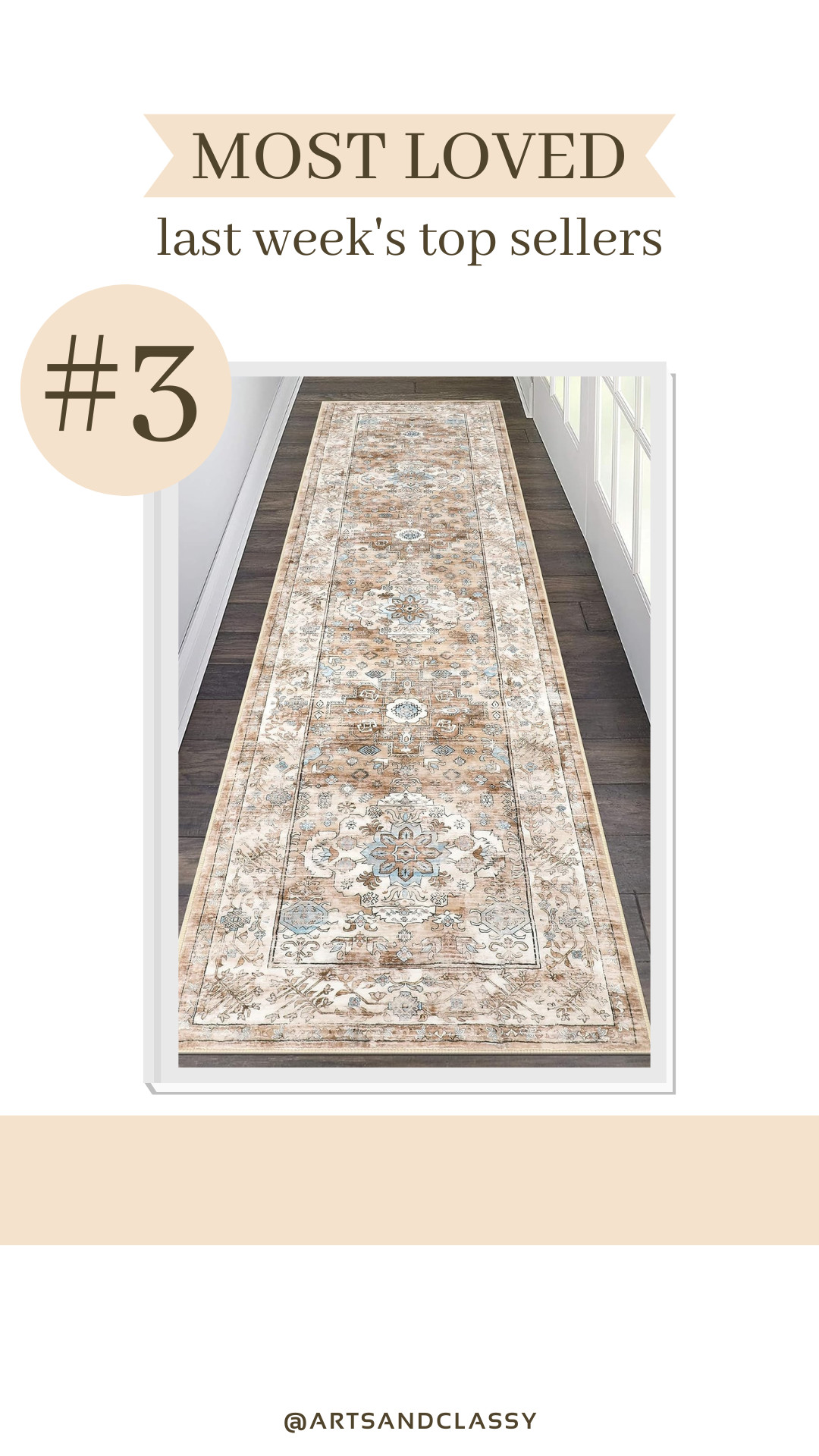 Snagging the #3 spot this week is this Pauwer Boho Hallway Runner Rug—and it’s under $40! I love how the vintage-inspired pattern adds charm to any space, and bonus: it’s machine washable and non-slip, making it as practical as it is pretty. Perfect for the hallway, kitchen, laundry room, or even a cozy bathroom update. 

 #LTKU #LTKHome #LTKFindsUnder50