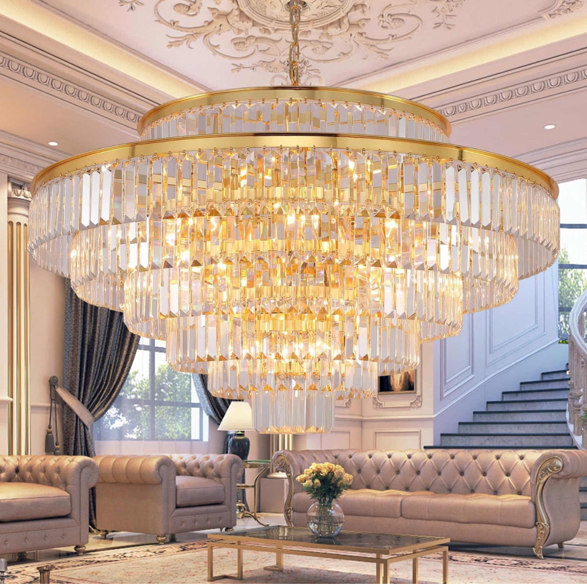 Large Crystal Chandeliers

#LTKHoliday #LTKHome #LTKStyleTip