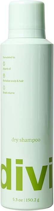 divi Dry Shampoo | Absorbs Oil, No Buildup | Talc & Benzene Free | 5.3 oz | Amazon (US)