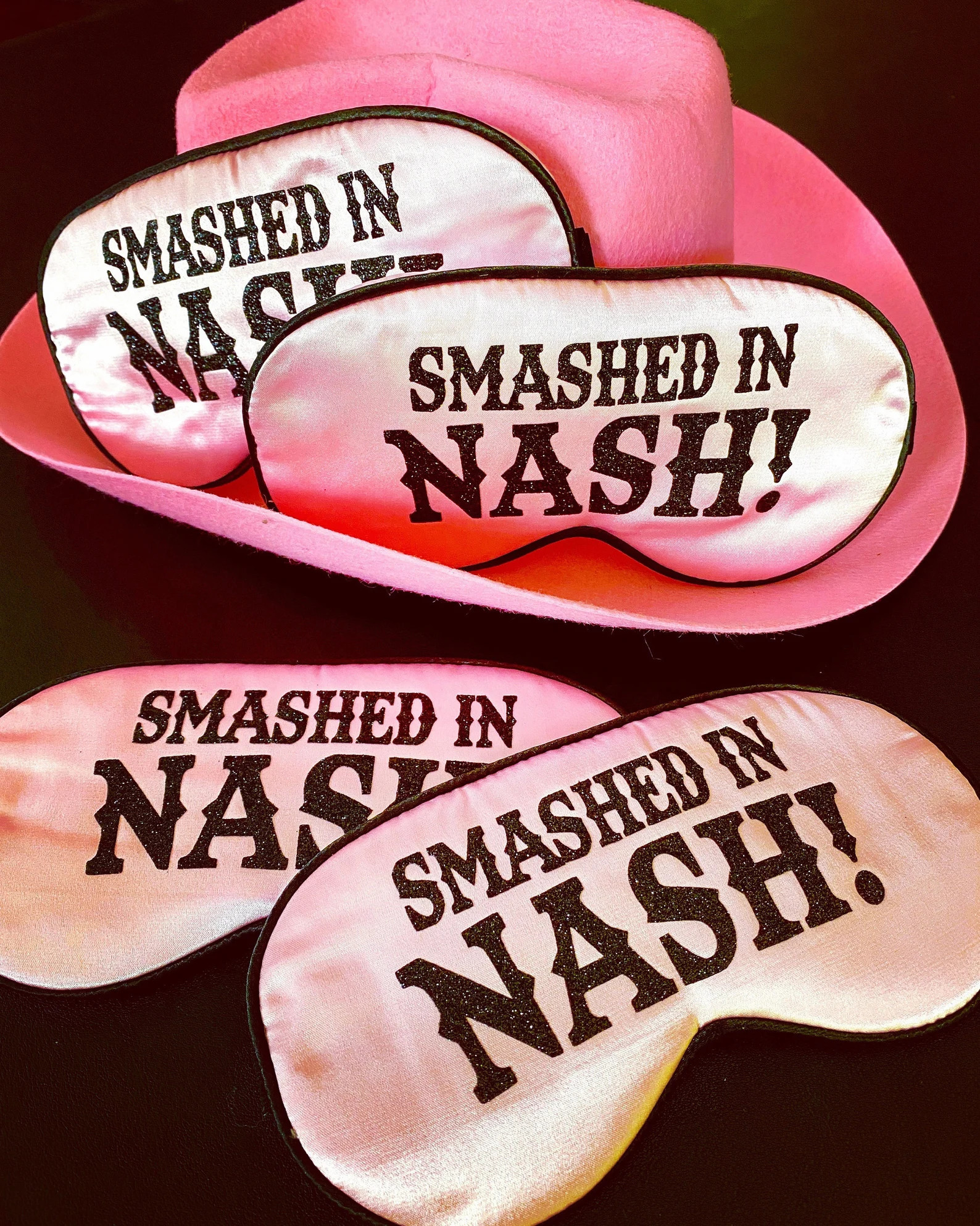 Glitter Nashville Sleep Mask Nashville Bachelorette or Birthday Party FAVORS. Nashville Hangover ... | Etsy (US)