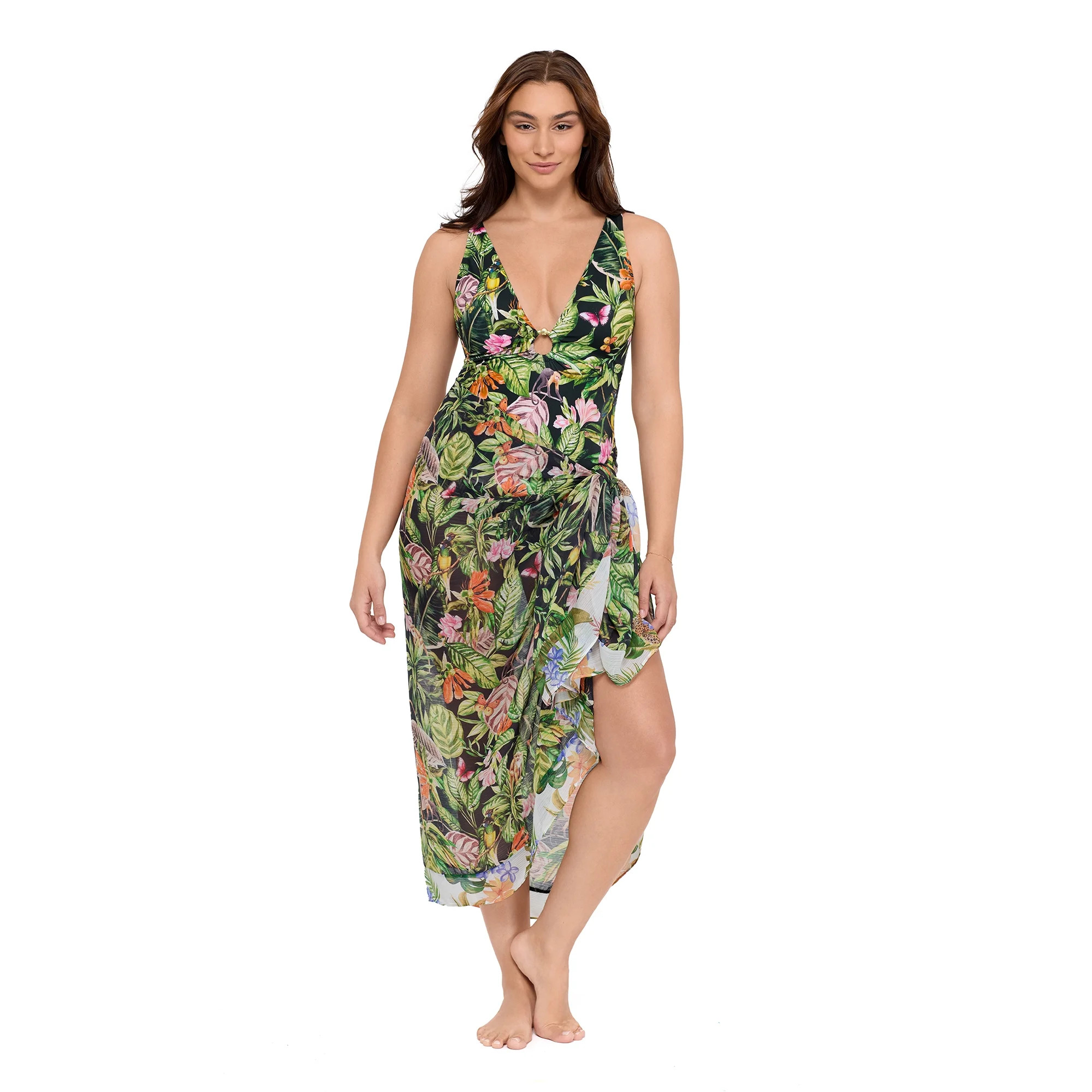 Sofia by Sofia Vergara Women's Cover Up Sarong, One Size | Walmart (US)
