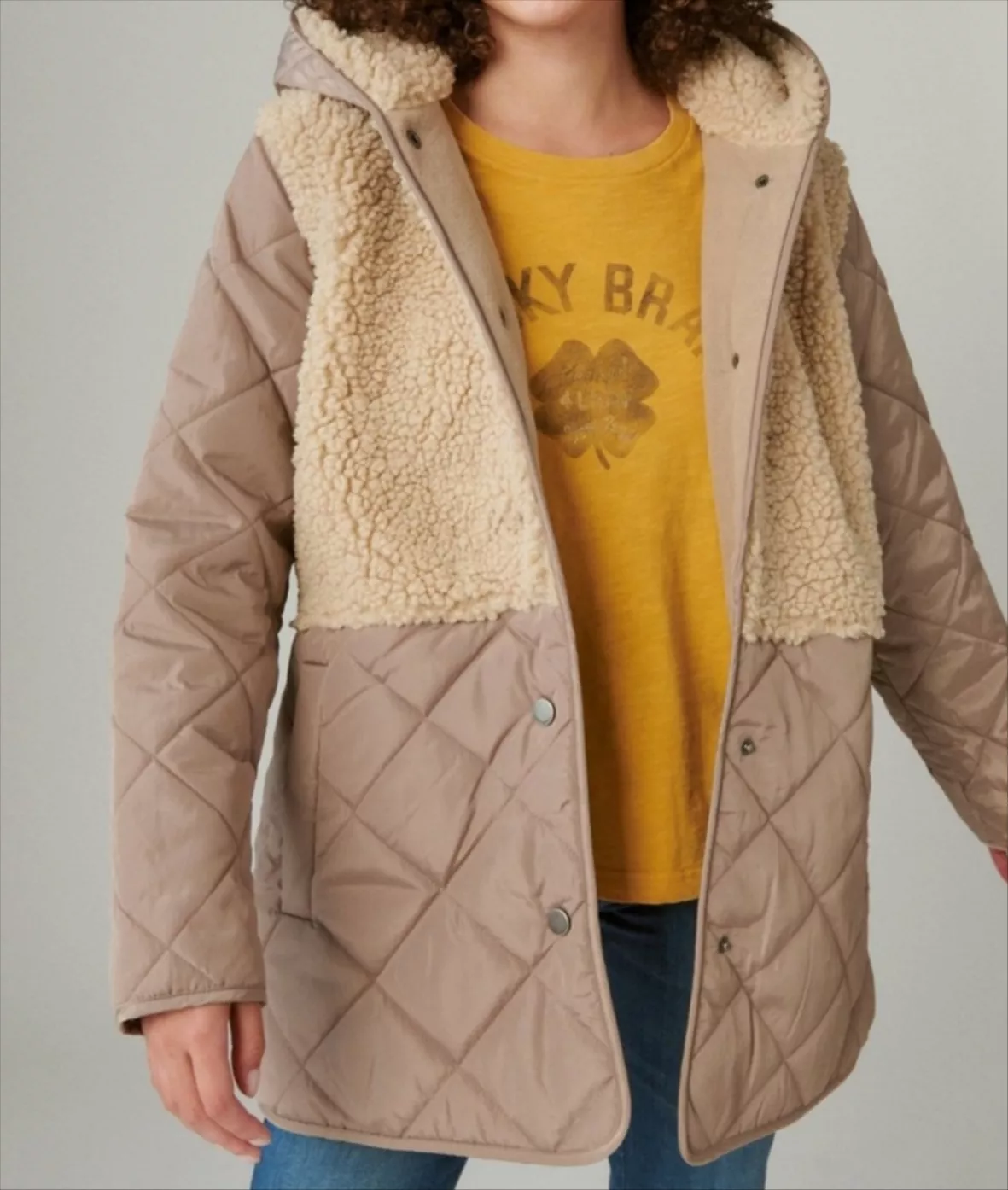 Lucky Brand Quilted Faux Shearling … curated on LTK