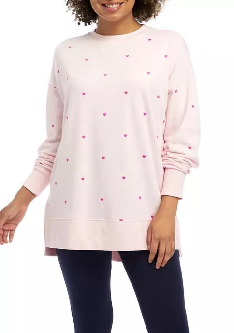 Long Sleeve Embroidered Sweeper Top | Belk