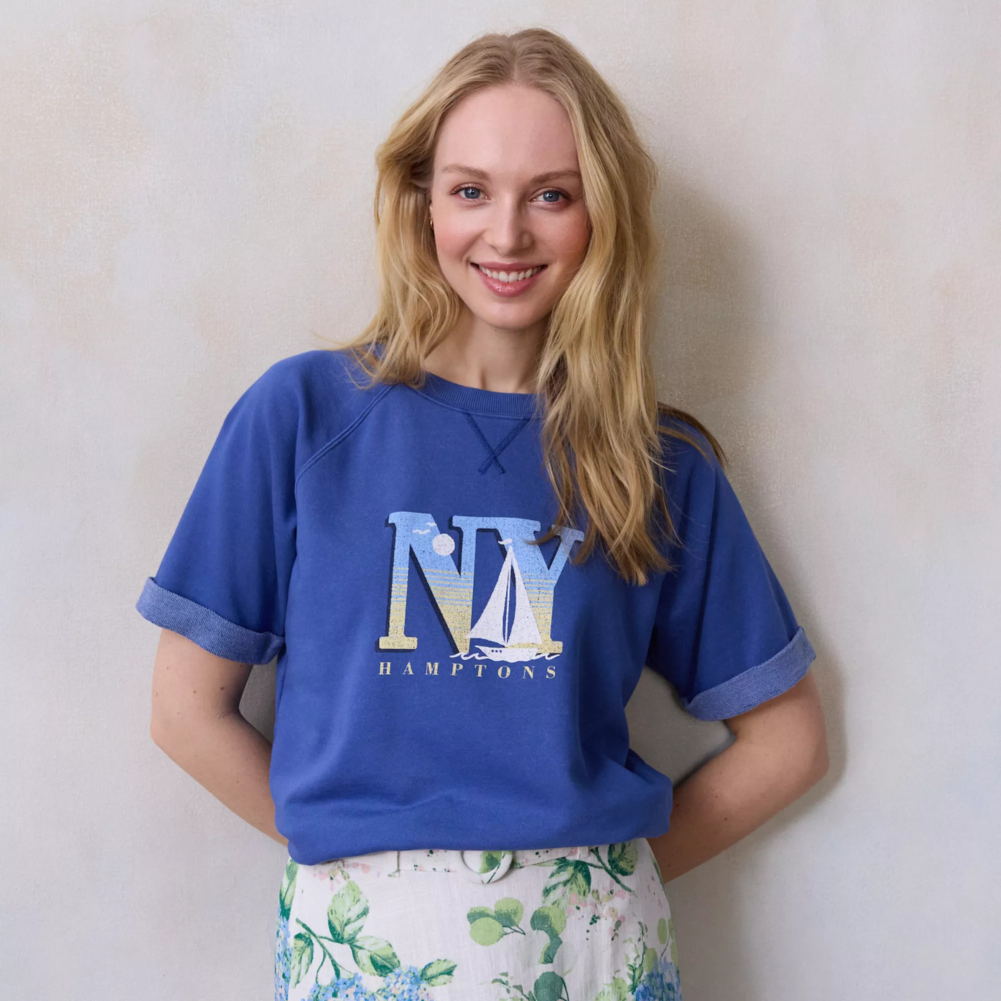 Women's LC Lauren Conrad Short Sleeve Sweatshirt | Kohl's