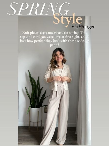 Spring style via Target! If you love neutrals, this look needs to be yours! 
Knit top and cardigan size xs
Pants size 0
Target style, target fashion, target finds, spring outfits

#LTKworkwear #LTKunder50 #LTKSeasonal