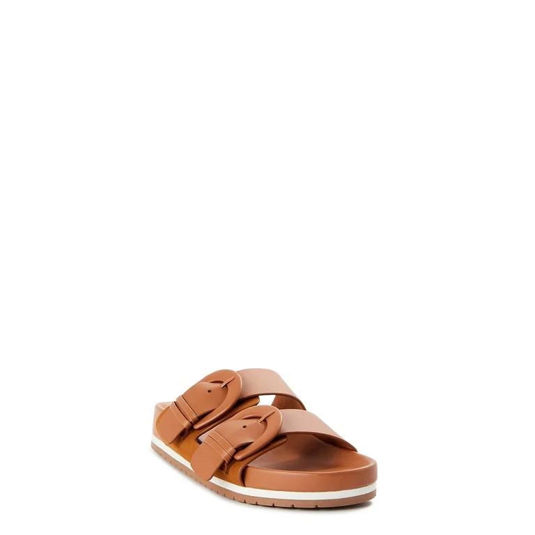 Time and Tru Women's Dressy Footbed Slide Sandal | Walmart (US)