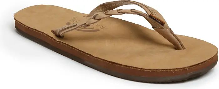 Rainbow® Rainbow 'Flirty' Braided Leather Flip Flop (Women) | Nordstrom | Nordstrom