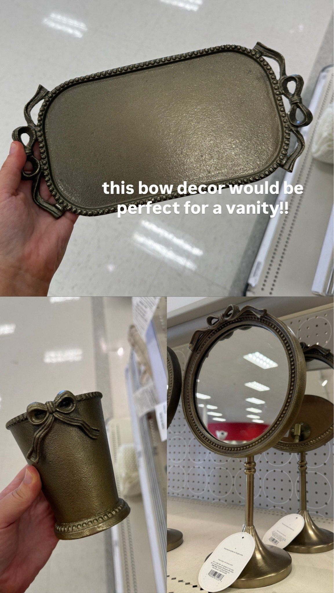 Affordable vanity bathroom decor that looks like Anthro!

#LTKHome