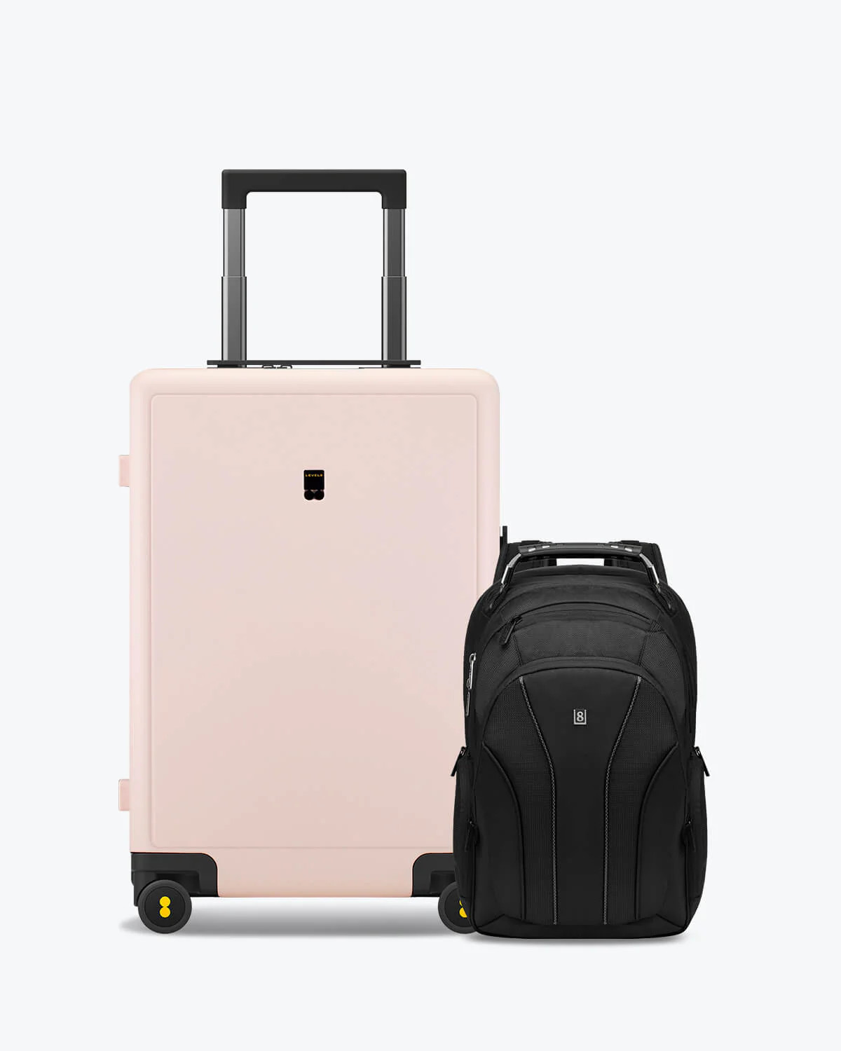Atlas Laptop Backpack and Textured Luggage Set | level8
