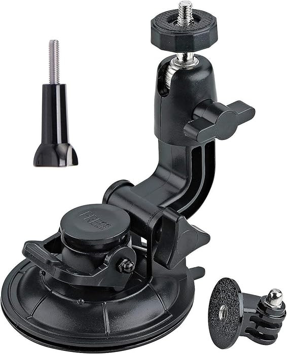 ASOCEA Action Camera Suction Cup Mount Windshield Camera Holder Tripod Adapter with 1/4" Screw Co... | Amazon (US)
