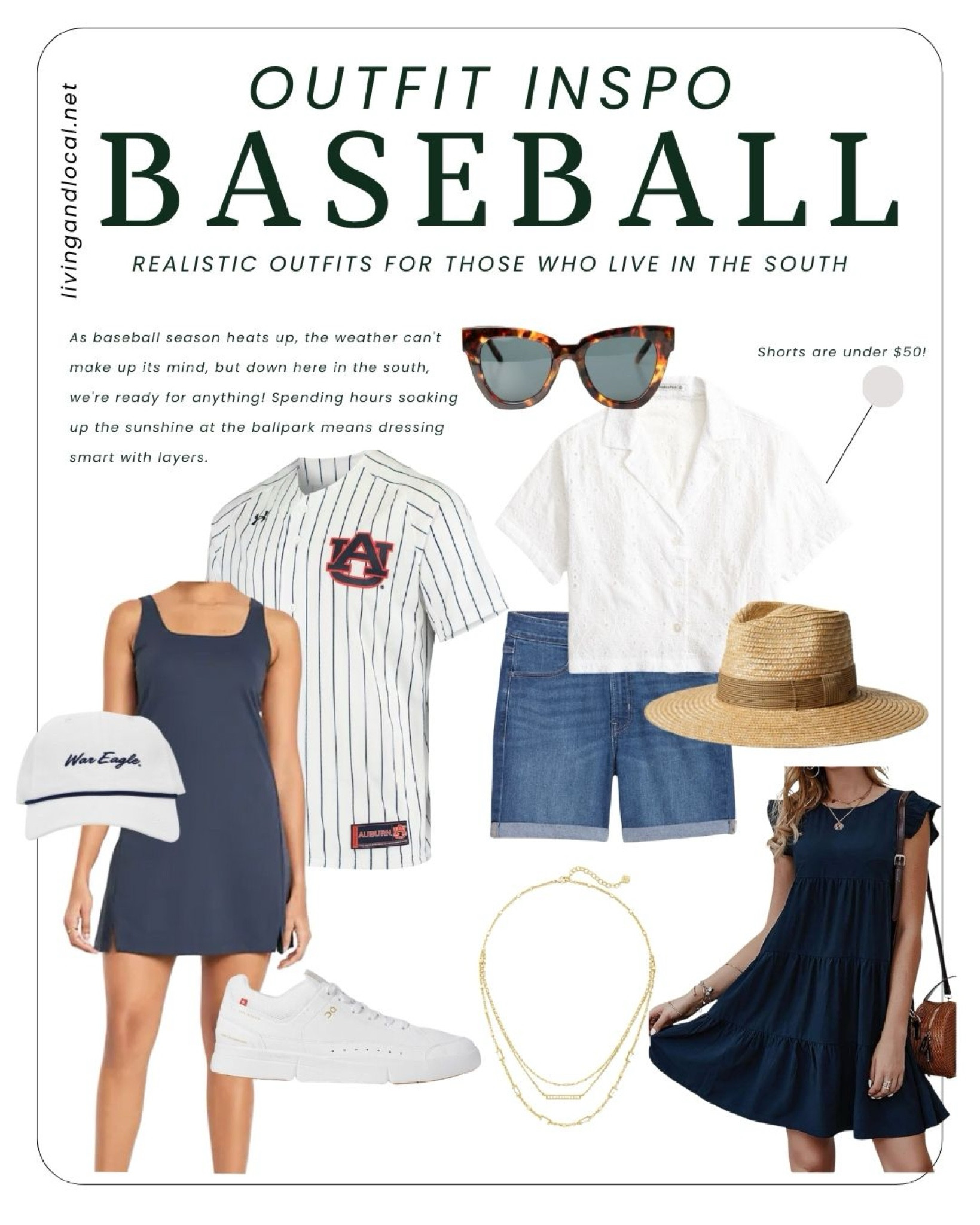 Baseball outfit inspo for those who live in the south ☀️🧢⚾️

#LTKstyletip #LTKSeasonal #LTKfindsunder50