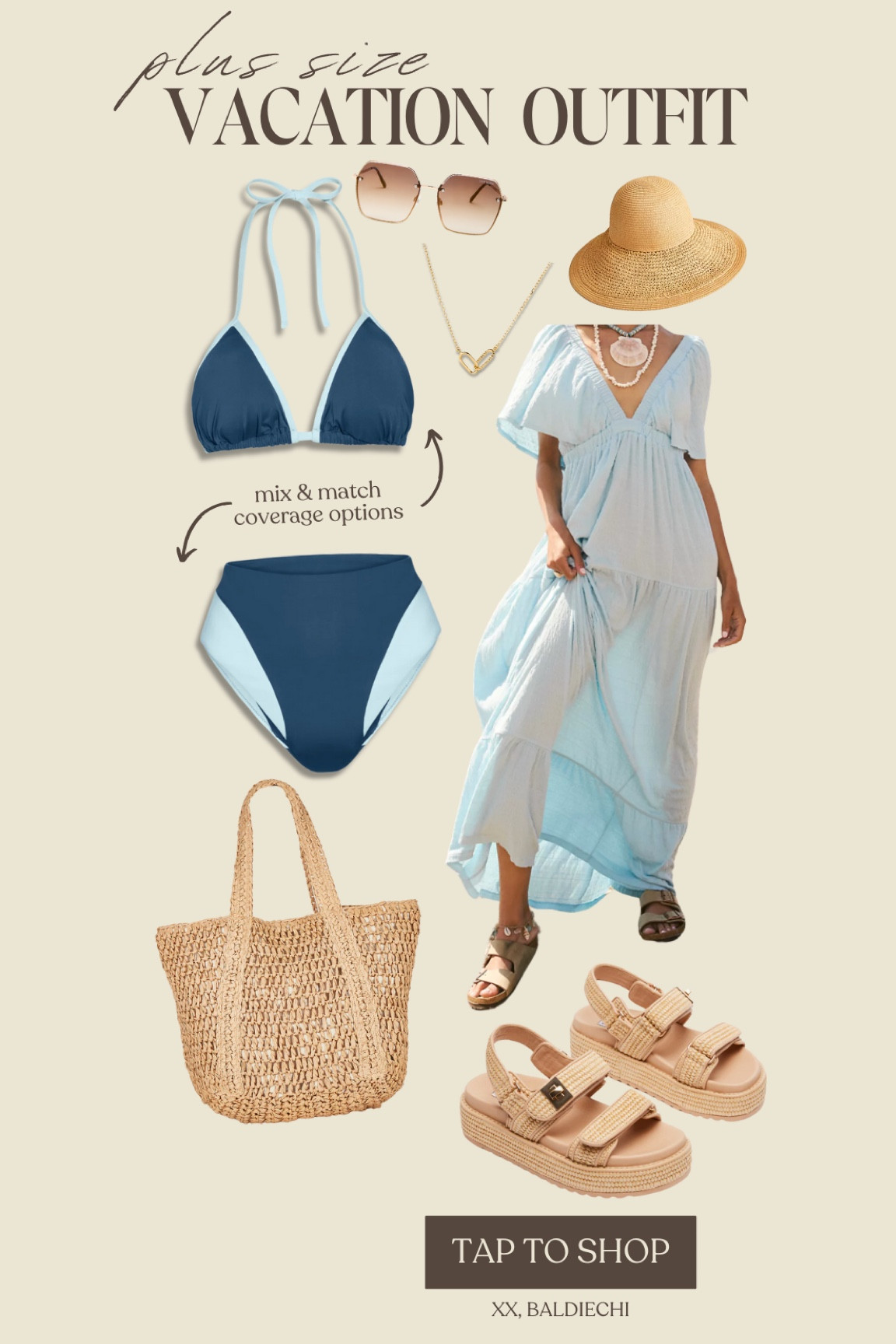 Plus size vacation outfit inspo. These cute new Knix swimsuits are mix and match so you can find your perfect comfort level of swim set!

#LTKSwim #LTKMidsize #LTKPlusSize