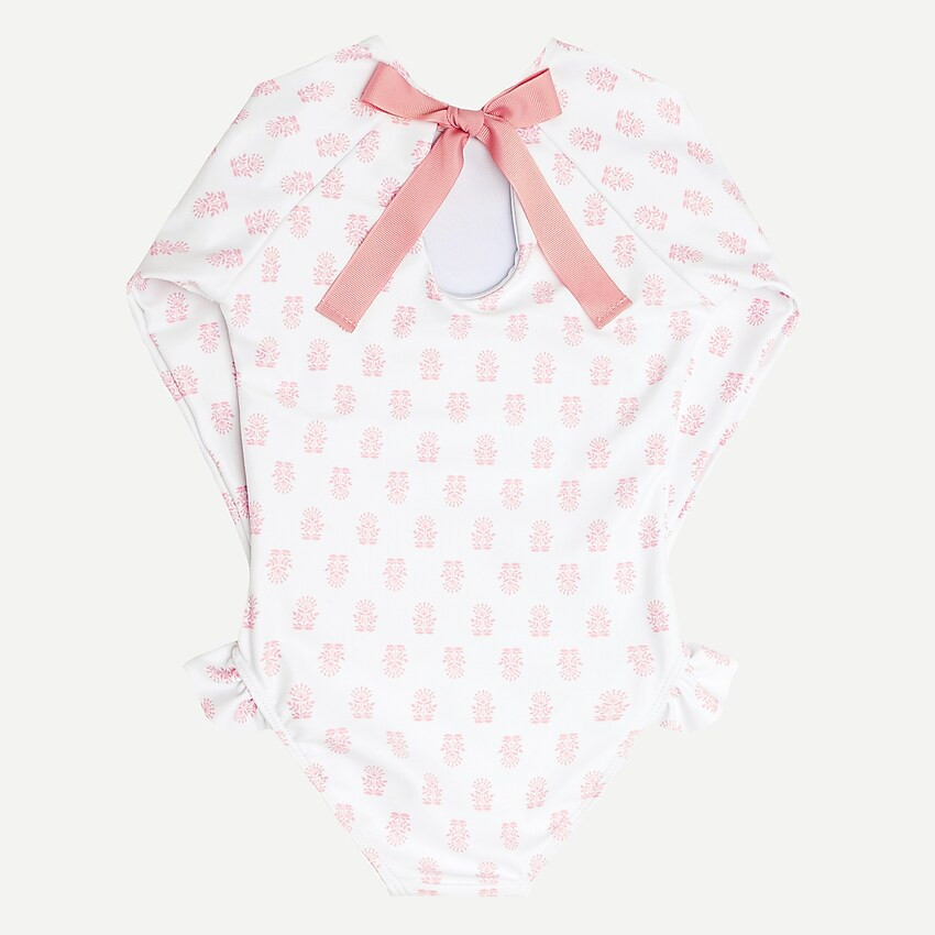 Girls' Minnow™ rash guard one-piece swimsuit | J. Crew US