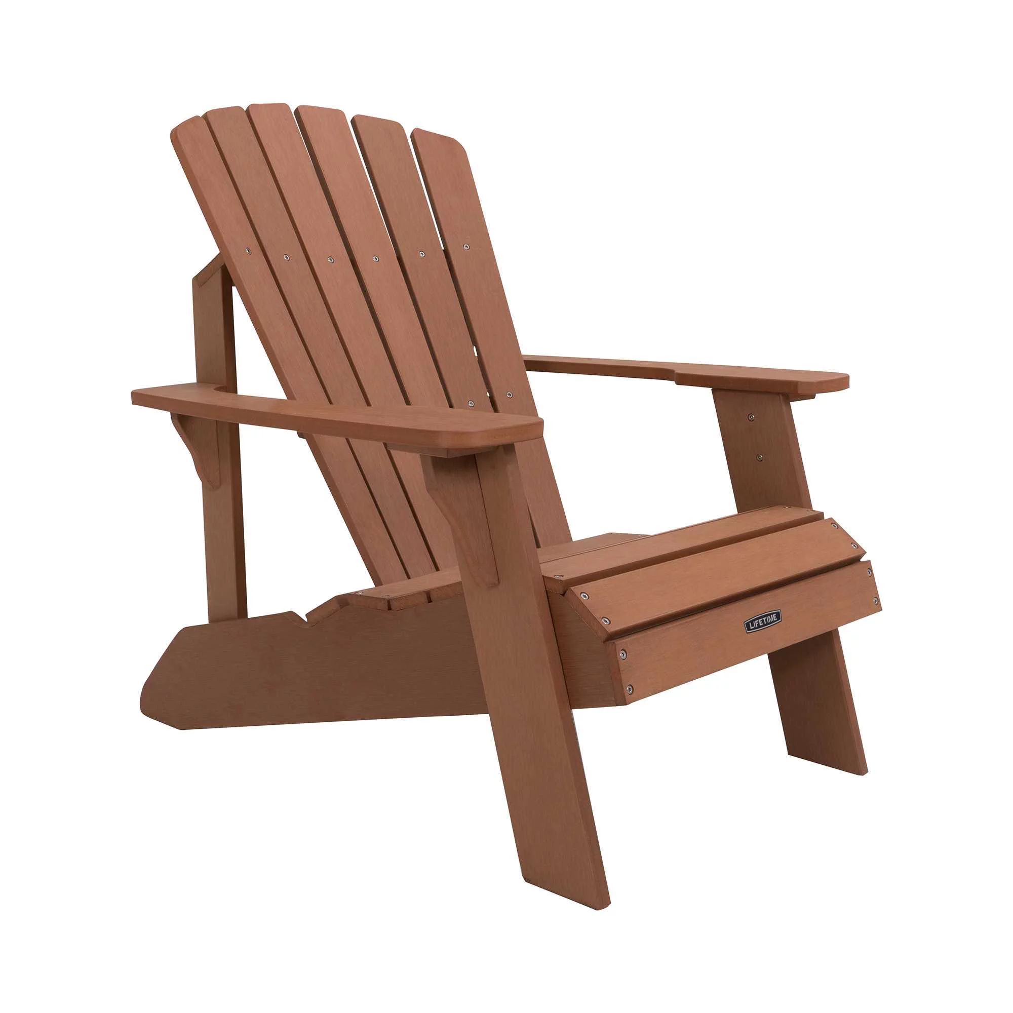 Lifetime Wood Alternative Adirondack Chair - Brown, 60064 | Walmart (US)