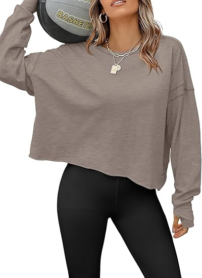 Magritta Womens Open Back Workout Top Loose Fit Boat Neck Athletic Shirts Casual Backless Crop Ru... | Amazon (US)