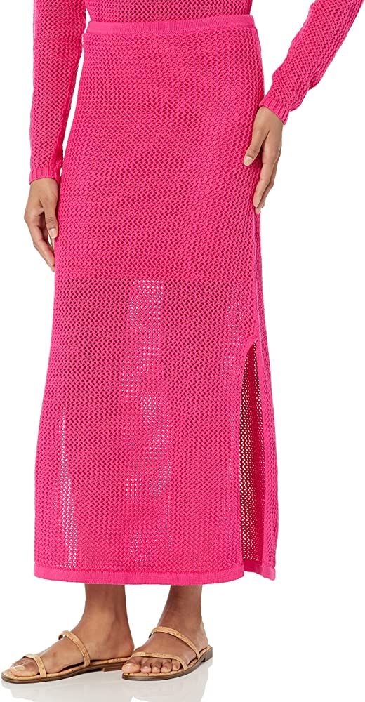 The Drop Women's Halle Crochet Midi Skirt With Side Slit | Amazon (US)