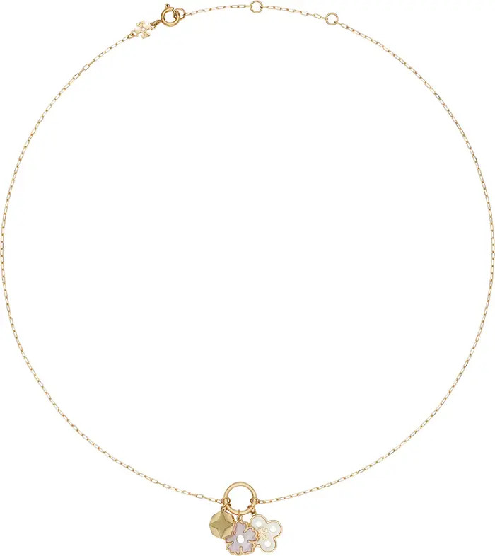 forget me not charm pendent necklace | Nordstrom