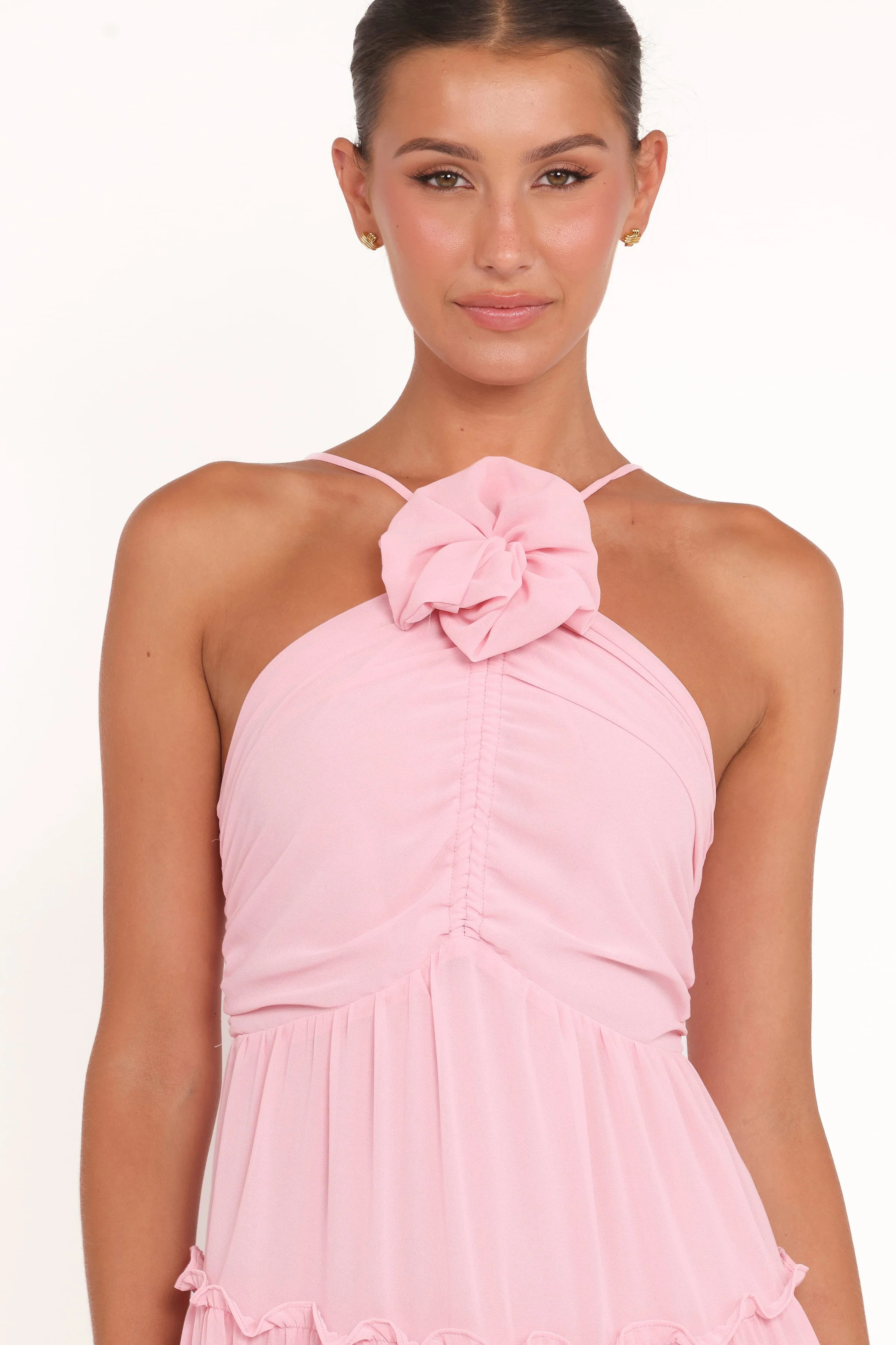 Dottie Halterneck Maxi Dress - Pink | Petal & Pup (US)