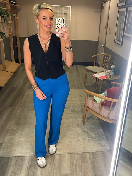 Who doesn’t love a bright trouser! This ponte fabric is so comfy! Love how they are essentially a jogger but look smart! True to size! 

#LTKover40 #LTKworkwear #LTKstyletip