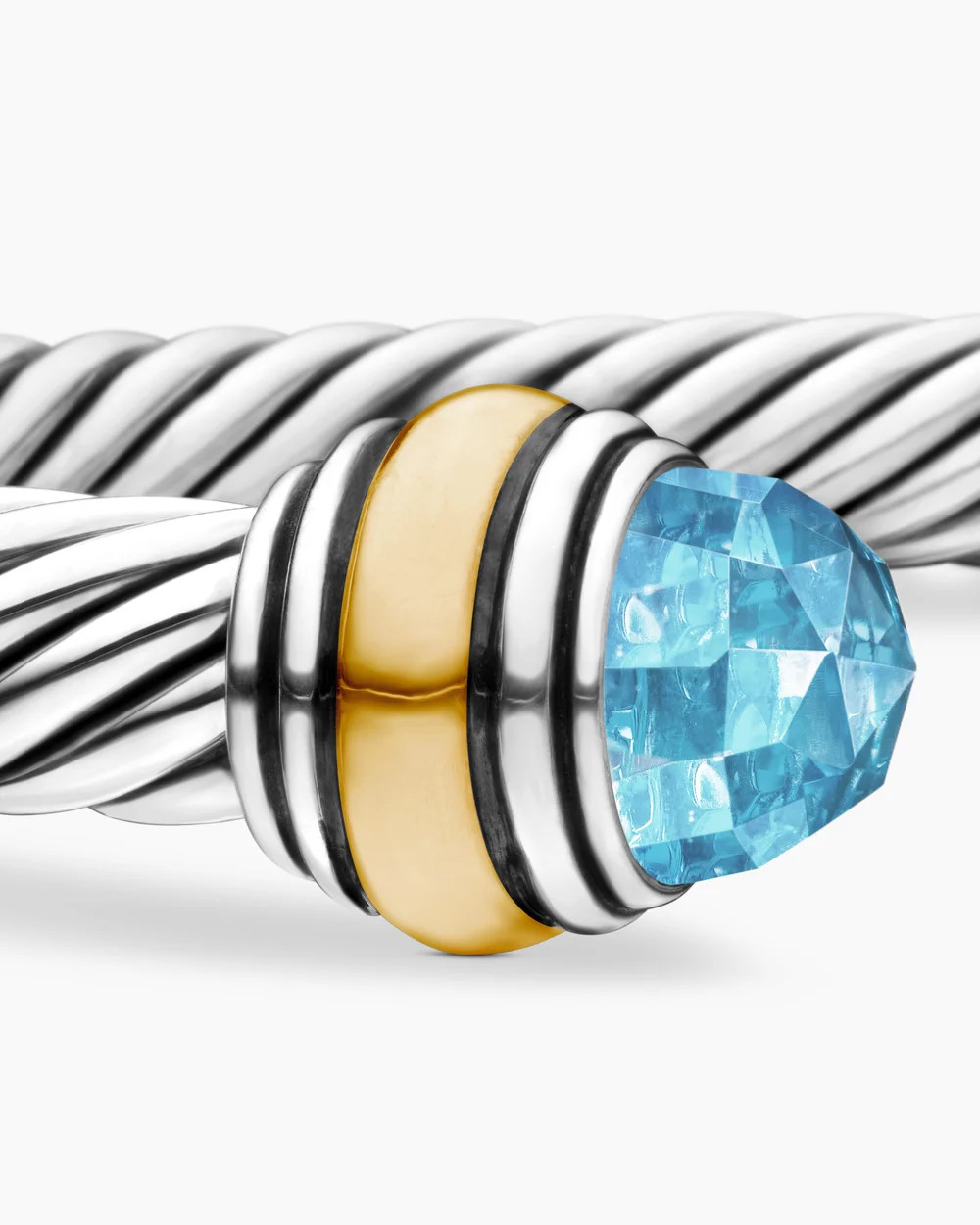 David Yurman | Classic Cable Bracelet in Sterling Silver with 14K Yellow Gold, 5mm | David Yurman