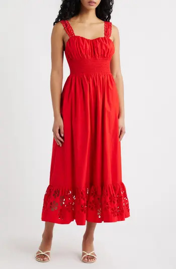 Moira Smocked Back Sleeveless Maxi Dress | Nordstrom