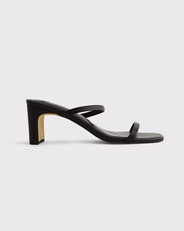 Double-Strap Block Heels | Abercrombie & Fitch (US)