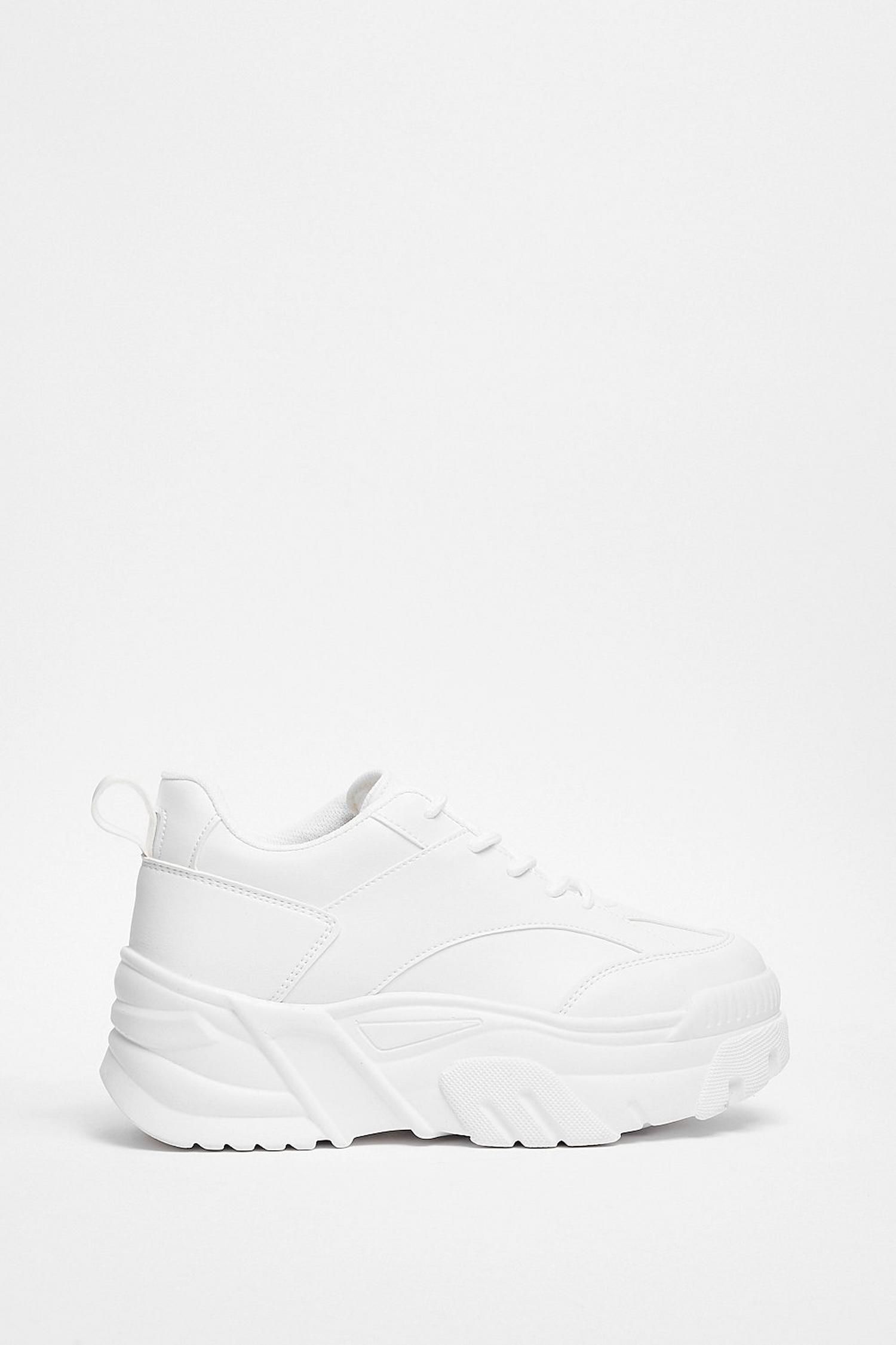 Lace Up Chunky Platform Sneakers | Nasty Gal (US)