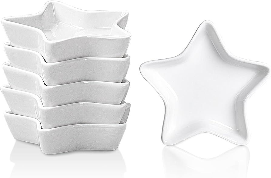 Amazon.com | Star Soy Sauce Dish - Delling Dipping Bowls/Dish, Ceramic Dipping Sauce Cups for Soy... | Amazon (US)