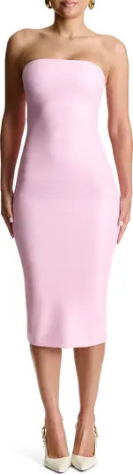 Naked Wardrobe Faux Leather Strapless Dress | Nordstrom | Nordstrom