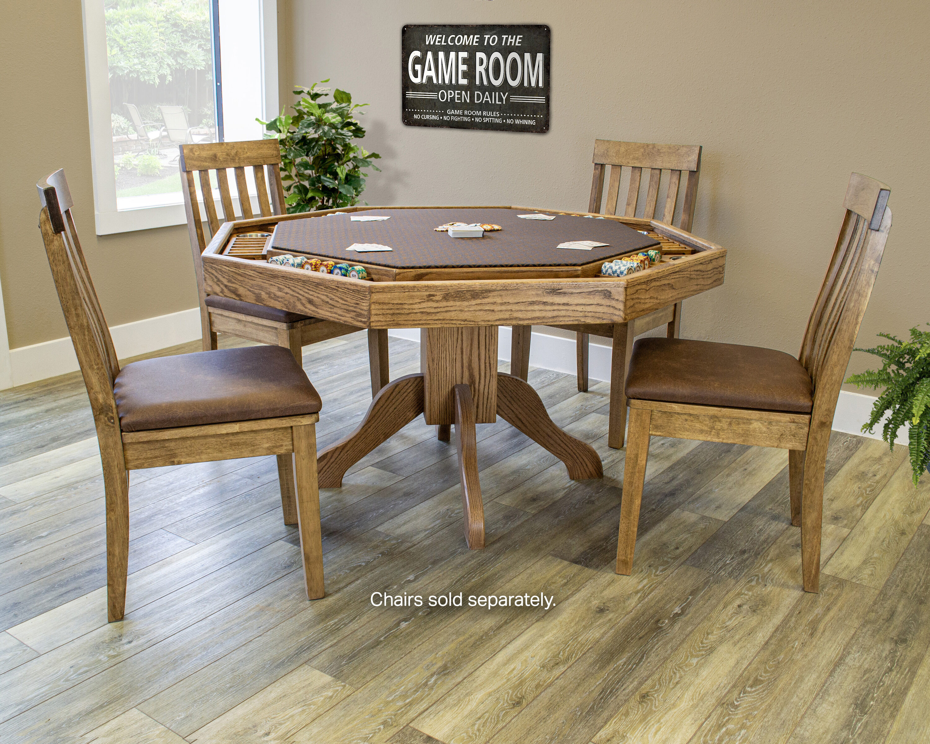 A Furniture Classics Wood Stainless Steel one_size in Brown | 54OAPR | Lowe's