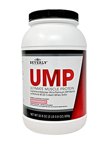 Beverly International UMP Protein Powder, Strawberry. Unique Whey-Casein Ratio Builds Lean Muscle. Easy to Digest. No Bloat. (32.8 oz) 2lb .8 oz | Amazon (US)