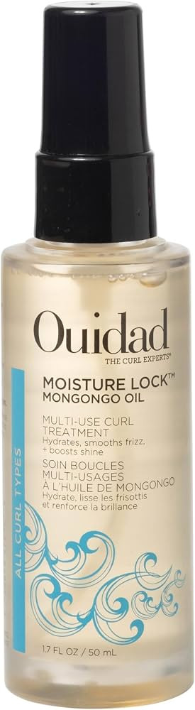 Ouidad Moisture Lock Mongongo Hair Oil for Curly Hair, 1.7 fl oz, Multi-Use Leave-In Treatment, F... | Amazon (US)