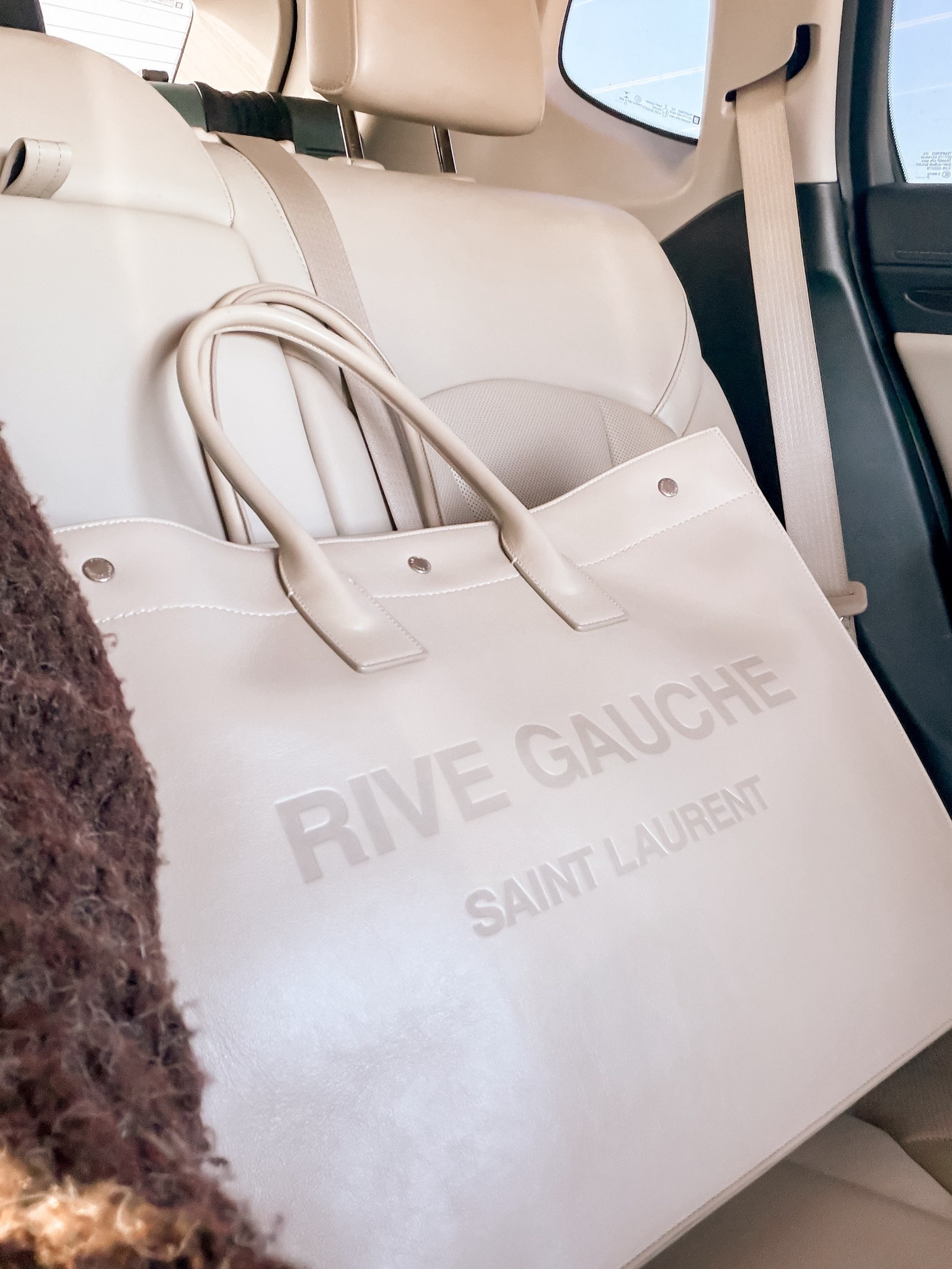 Saint Laurent leather tote 