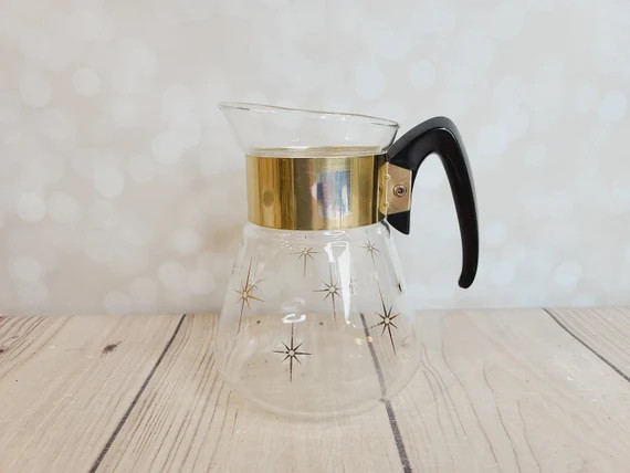 Vintage Mid Century Starburst Coffee Carafe | Etsy (US)